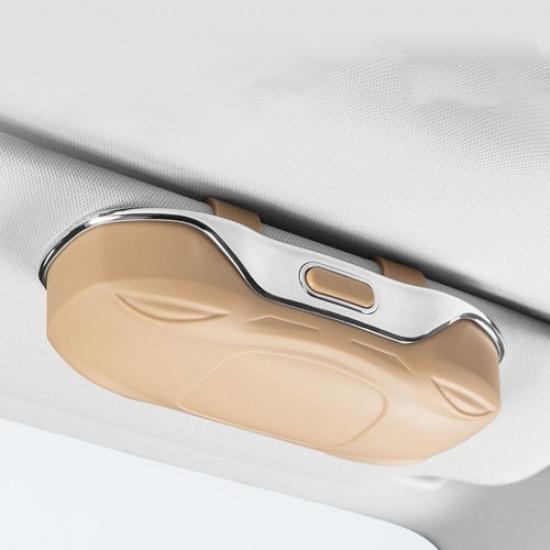 Portable Car Glasses Case Sunglasses Holder for Driving Visor ABS Plastic