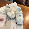 Leder Mary Jane Schuhe Sommer neue Sportschuhe Damenschuhe Retro Französisch lässig Schleife Ballerinas