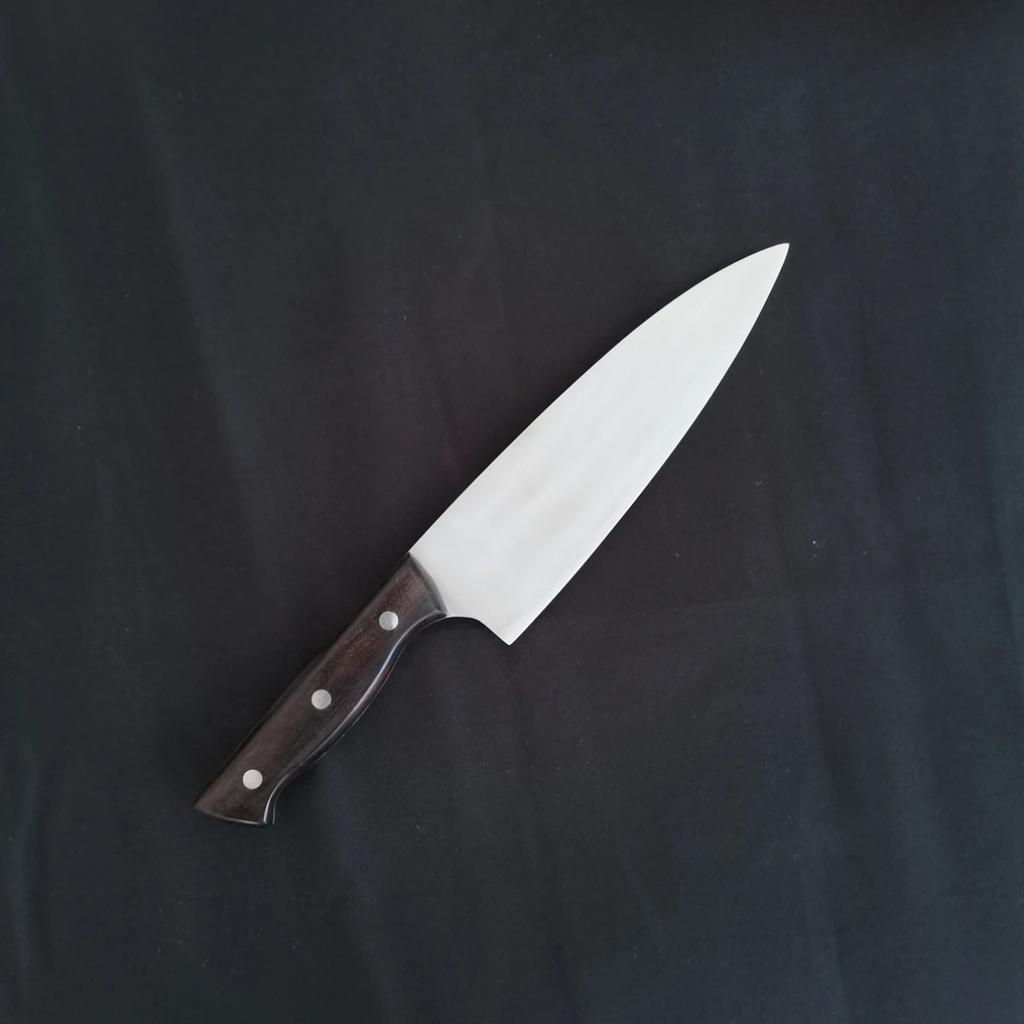 8 Inch Handmade Chef Knife 3-layer BG42 Aviation Special Steel Blade Ebony Handle Cleaver Meat Slicing Vegetables Kitchen Knife