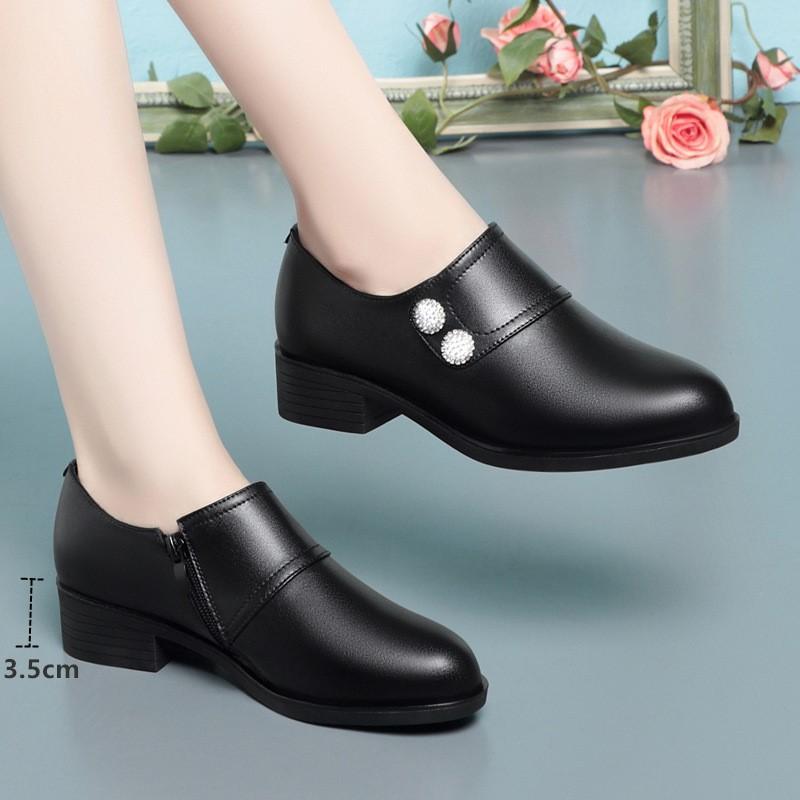 Fashion AIYUQI Women Dress Shoes 2025 New Autumn Business Formal Wear Large Size Women Mid Heel Shoes Non-slip Office Shoes Women