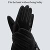 Motorcycle Glove Warm Windproof Riding Glove Winter Gloves PU Leather Men Gloves Korean Mittens