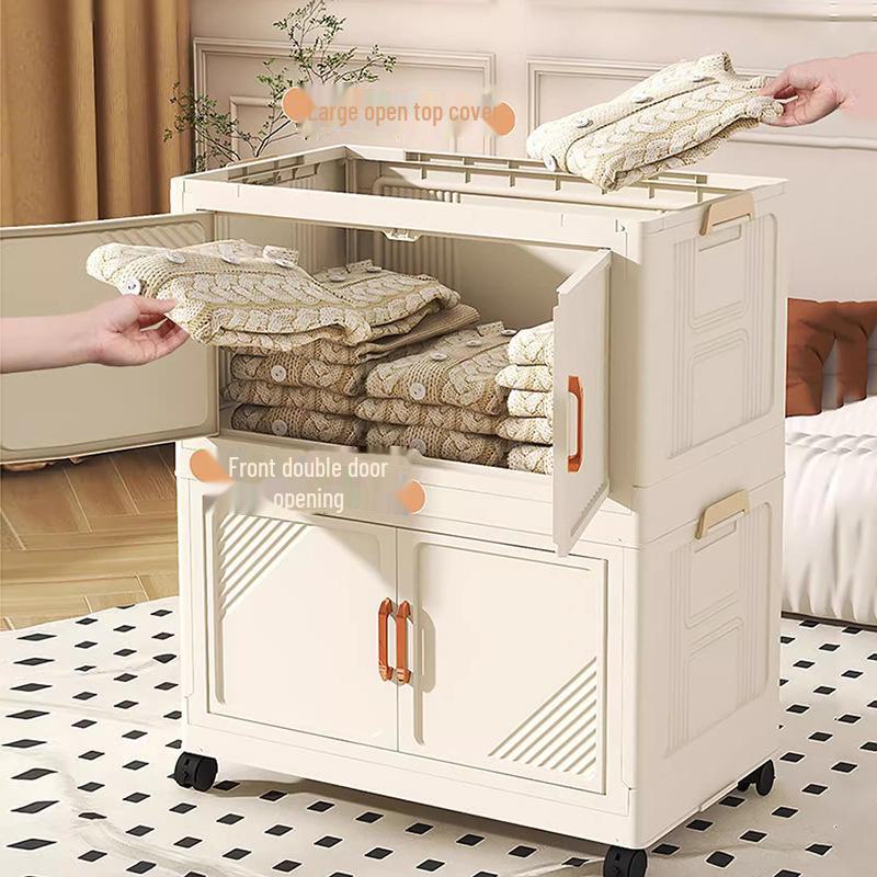 Foldable Storage Cabinet for Home: Snack, Toy, and Clothes Organizer