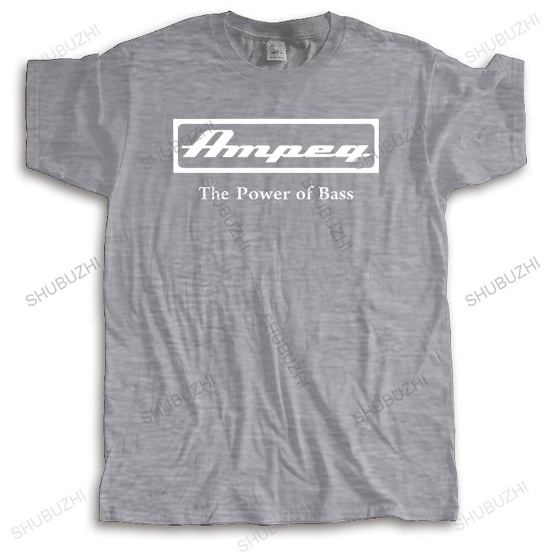 The Power Of Bass ( Ampeg ) T Shirt  Pure Cotton Amps Amplifiers Amplification Synth Synthesizer Music Sound Randall Mesa