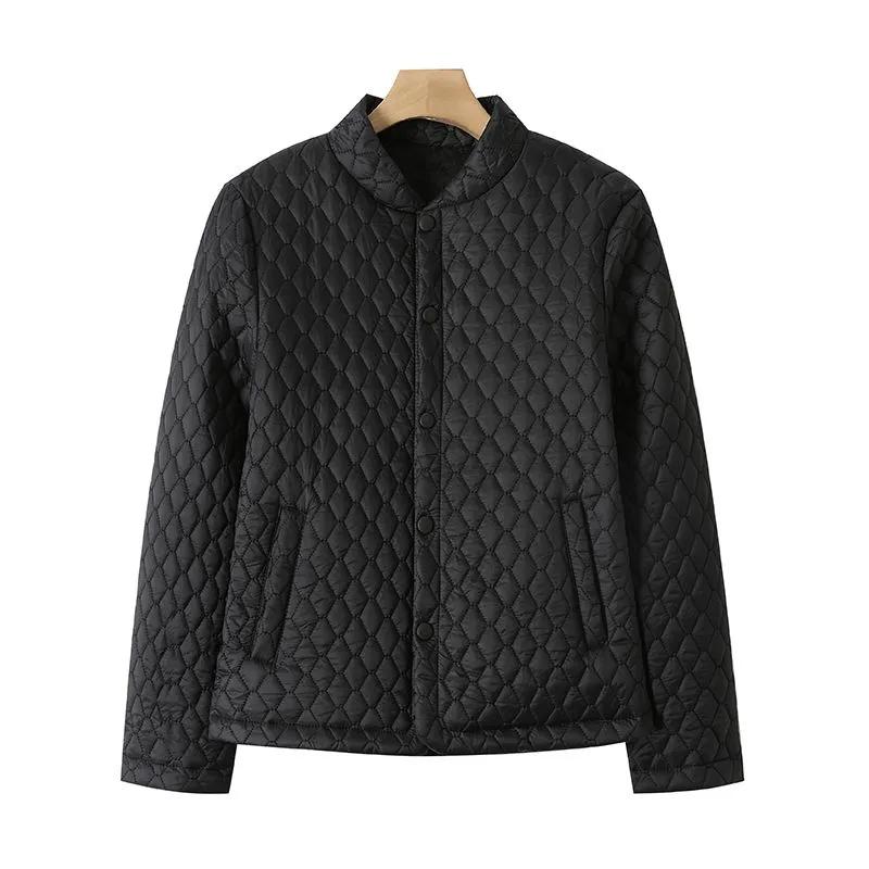 Women's Solid Color Button Long-sleeved Cardigan Jacket Round Neck Casual Fashion Top