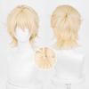 Hochwertige Luka Cosplay-Perücke, 30 cm, kurz, milchig-goldene Kopfhaut, hitzebeständiges Kunsthaar, Anime-Cosplay-Perücken + Perückenkappe