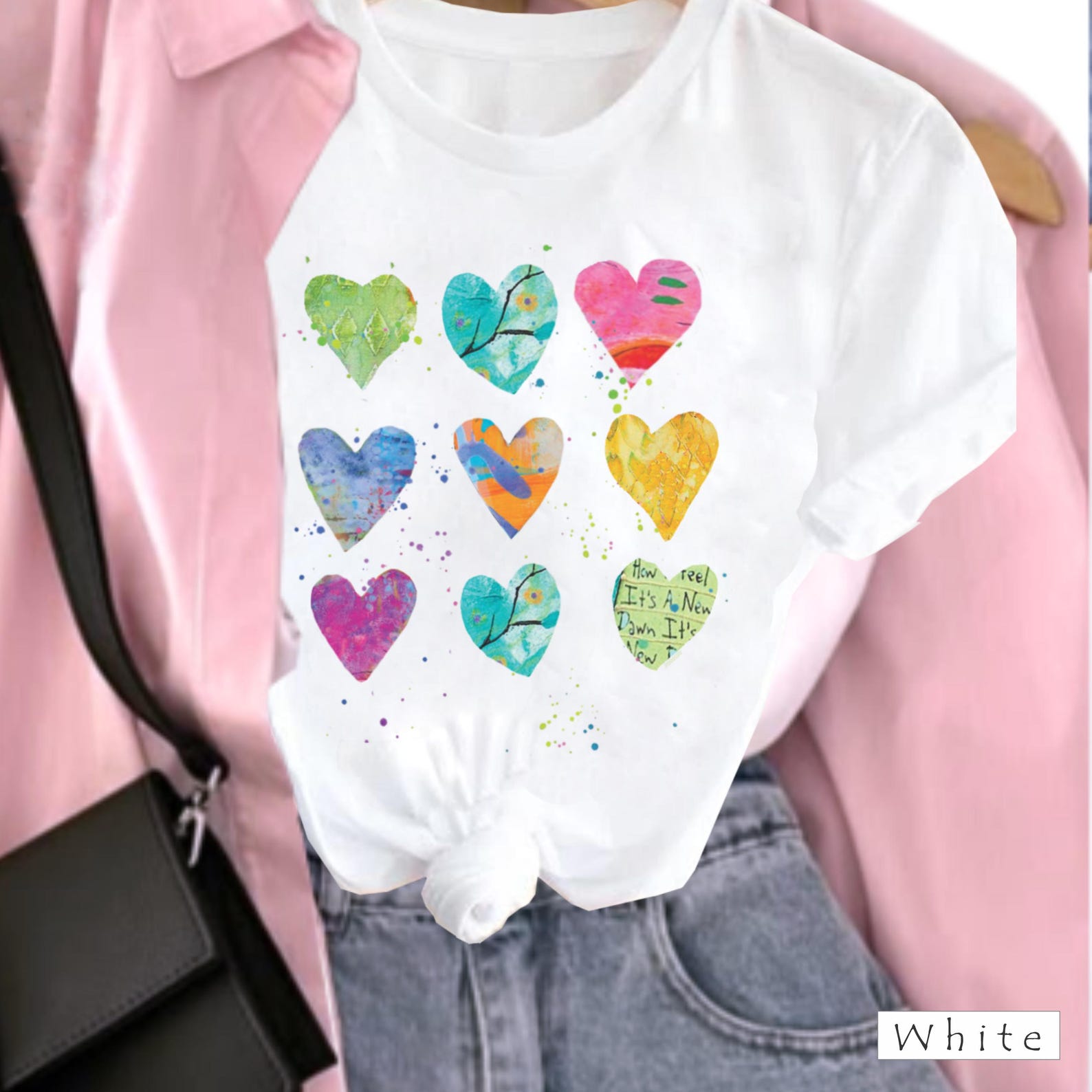 Abundant Heart Floral Shirt, Women s Botanical Tee 4XL