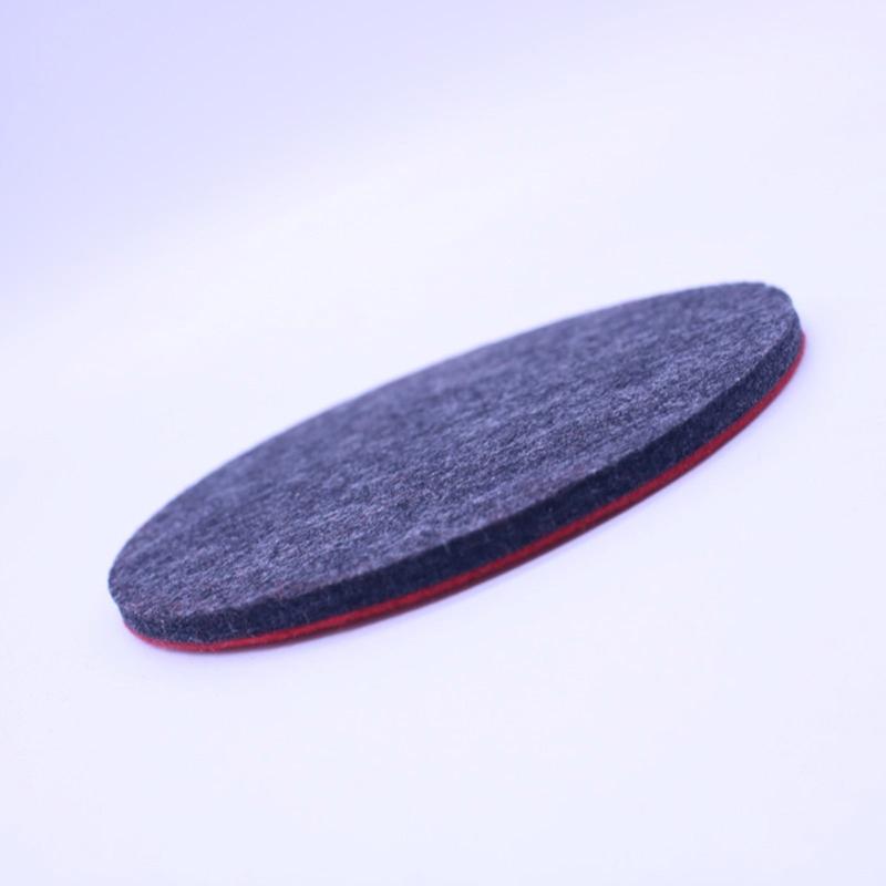 Polishing Attachment 5Inch 125mm Felt Polishing Pad With Adhesive Backing For Random Orbital Sanders