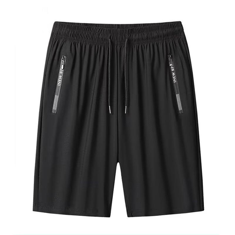 Eisseiden-Shorts Herren neu Sommer dünn atmungsaktiv schnelltrocknend elastisch lässig Lauf-Sport Fünf-Punkte-Hose