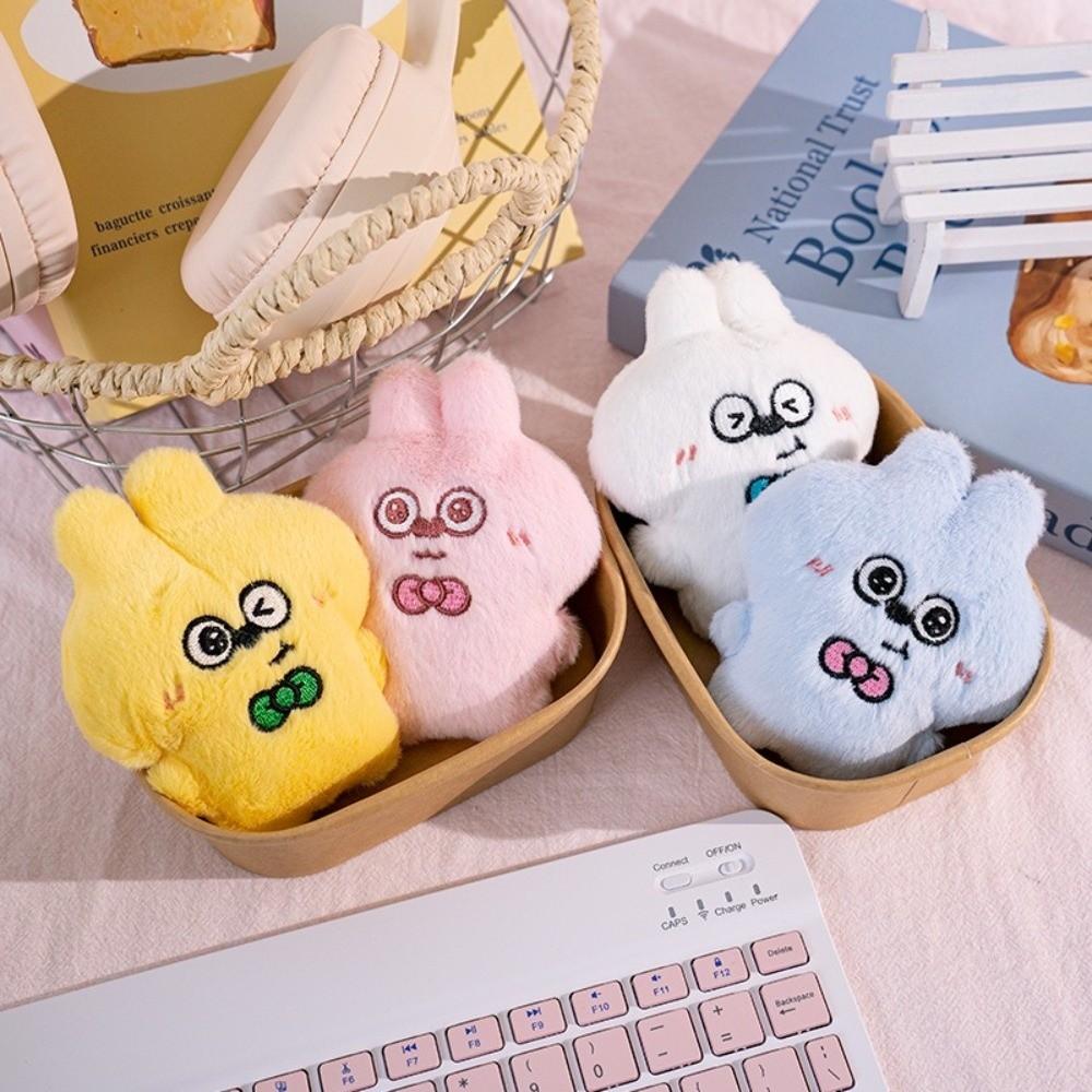 Cartoon Squeezing Keychain Friendship Rabbit Pendant Cute Plush Rabbit Keychain  Key Decor