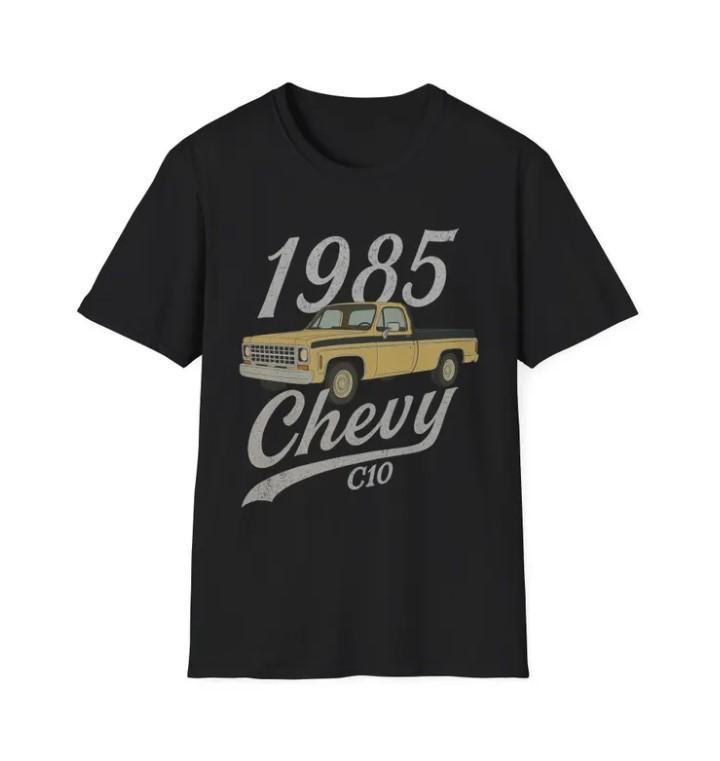 Vintage 1985 Chevy C10 Truck T-Shirt: Retro Car Enthusiast Tee Unisex T-Shirt L