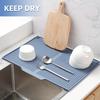 [Heat-Resistant Silicone Mat] Heat-Resistant & Non-Slip Extra Large Silicone Kitchen Splash Guard & Drying Mat | Up To 446°F/230°C,with Drainage Holes