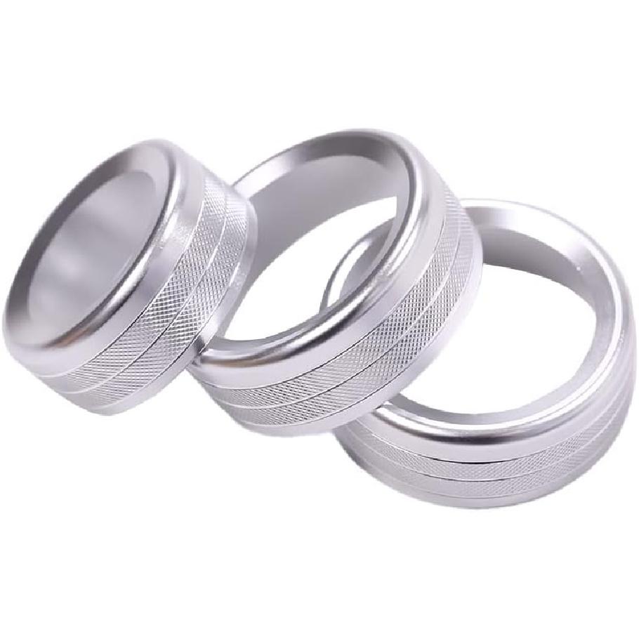 Car AC Knob Air Conditioner Audio Cover Trim fit for Alfa Romeo Giulia Stelvio 2017 2018 2019 Rotary Decoration Ring Sticker Decal Car Accessories