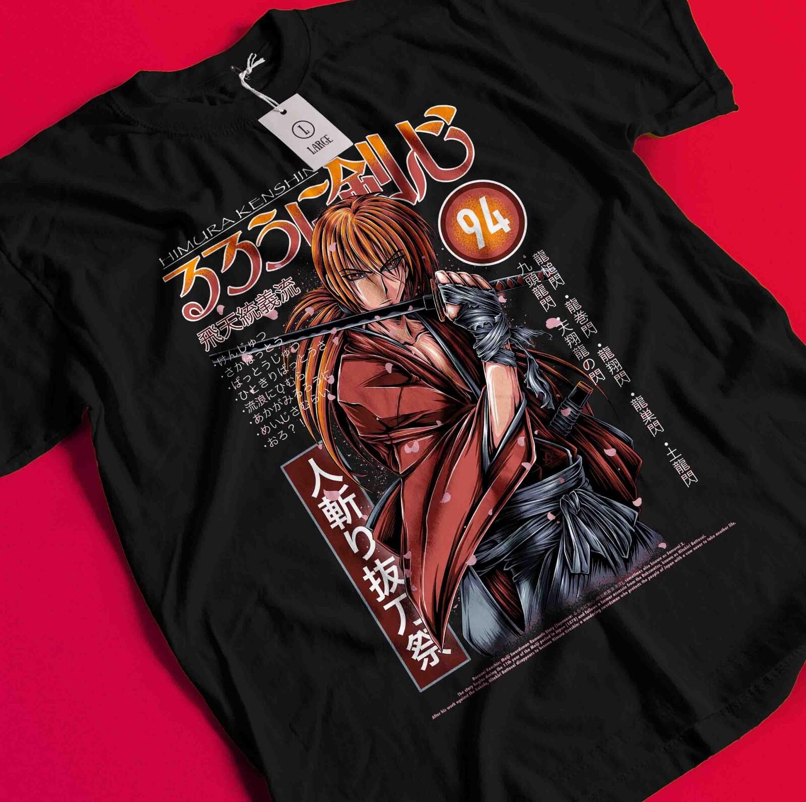 Рубашка Rurouni Kenshin Самурай Химура Футболка Макото Шишио Аоши Сайто Хадзимэ BB1607 S