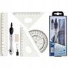 School Geometric Set Compass Rulers 6 Pcs.