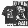 G Back Print Acid Washed Cotton Unisexs Cool Gym Skull Graphic Tshirt   Streetwear Big Size Oneck Unisexs Tee Tshirt