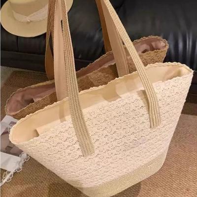Summer Seaside Beach Big Bag Women's New Trendy Fashion Shoulder Bag Large Capacity Straw Support Extra Large Bag