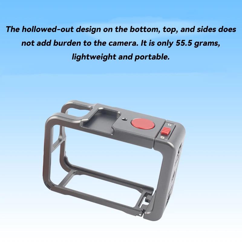 Metal Cage for DJI OSMO Action 6 Frame Case Full Protective Quick-release With Cold Shoe Expansion Camera Accessories