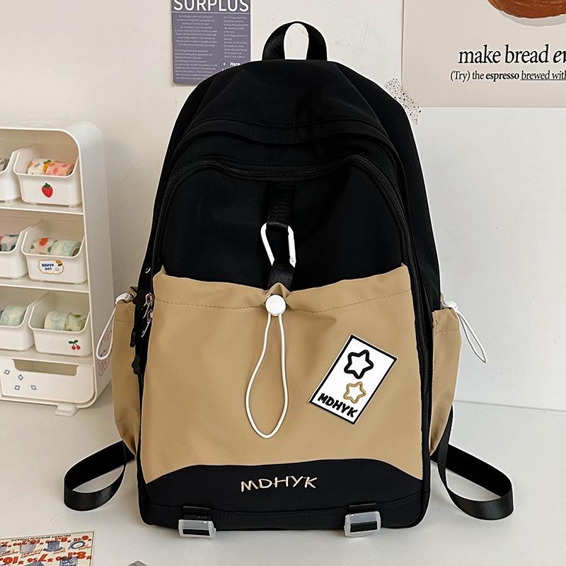 School bag children, elementary school students, girls, junior high school students, cute high school, high value, contrasting color backpack
