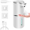 Automatisk tvål dispenser Beröringsfri skumtvål dispenser 380ml USB uppladdningsbar elektrisk 4 nivås justerbar skum tvål dispenser