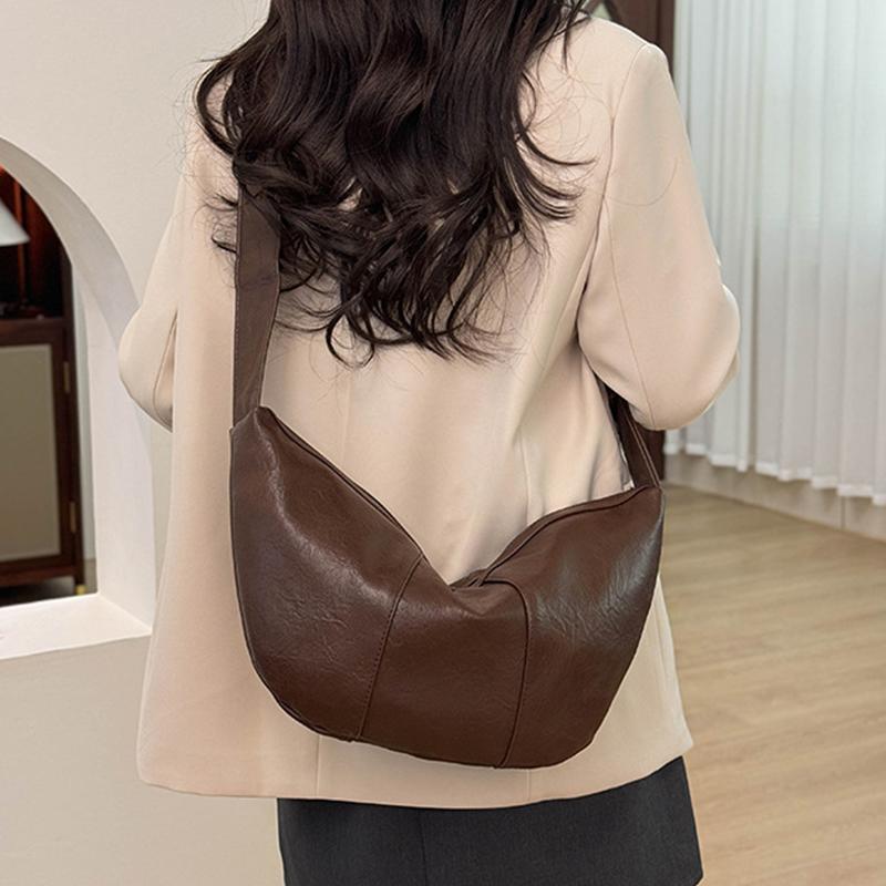 Yogodlns Vintage Crossbody Bags for Women Large Capacity Luxury Handbags Solid Soft Shoulder Bags Female Casual Travel Hobos Bag