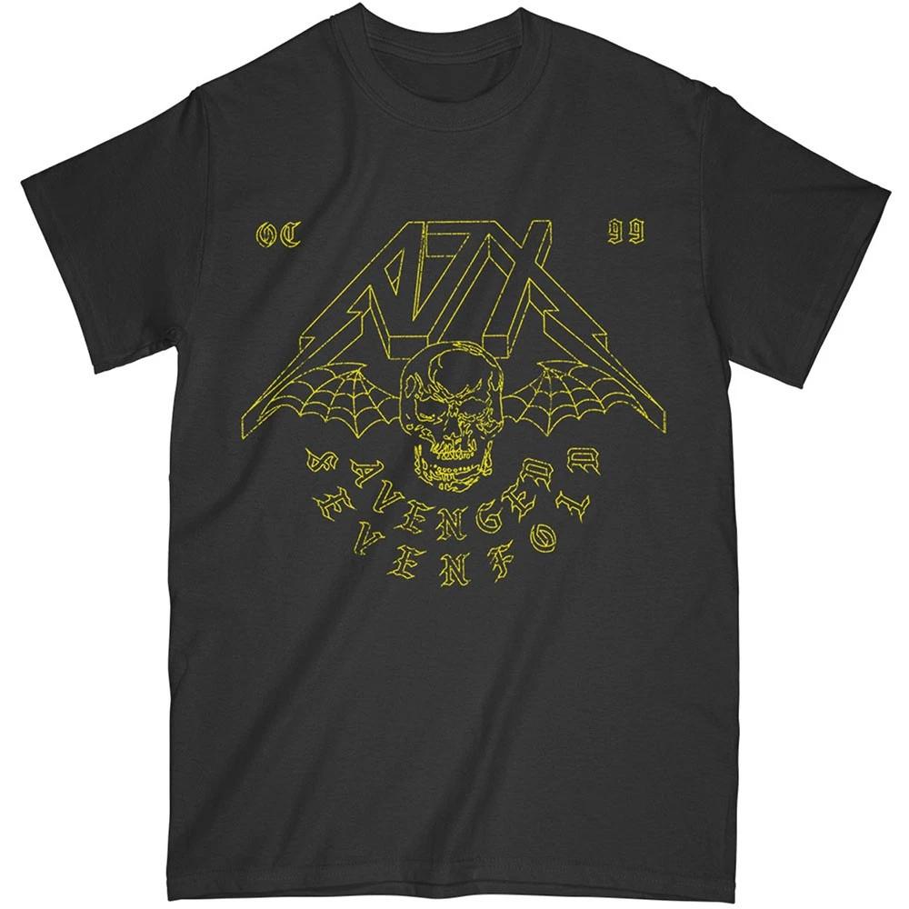 Men s Avenged Sevenfold Webbed Wings T-shirt XX-Large Black XXXL