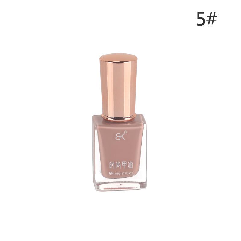 Oily Nail Polish Non-bake Fast Drying Non-peeling Transparent Nude Color Nail Salon Full Set of Nail Polish