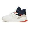 Anta Leather Plush Wear-Resistant Shock Absorption Mid-Top Sneakers Men Sneakers White Blue Orange 112148902-1