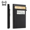 Men's RFID Aluminum Card Holder: In-Stock, Side-Push Design