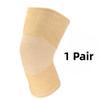 1 Pair Knee Support Protector  Leg Arthritis Injury Gym Sleeve Elasticated Bandage Knee Pad Charcoal Knitted Knee Pads Warm