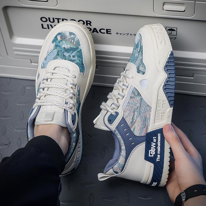 Men's Shoes Autumn New Korean Version of Tide Shoes Net Red Explosions Joker Sneakers Fashion Casual Shoes Non-slip Sneakers.