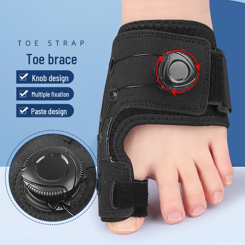 Adjustable Bunion Corrector Toe Support & Separator with Knob Adjustment Strap