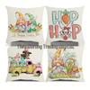 Popular Easter Cartoon Rabbit Sofa Cushion Cover for Home Decoration
