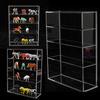 Acrylic Door Sliding Fourlayers Sbs Display Box Show Case For Mini Perfume Bottle