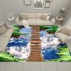 3D Single Bridge Pattern Living Room Large Carpet Bedroom Rug Alfombra Kids Area Rugs for Home Soft Floor Anti-slip Parlor Mat