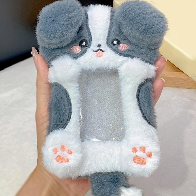 Photo Card Case with Chain Cartoon Photocard Protector Photo Card Sleeves Photo Card Covers for Women Girl