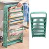 5 Tier Bookshelf Plastic Book Storage Rack   Shelf   Bookcases Floor Standing