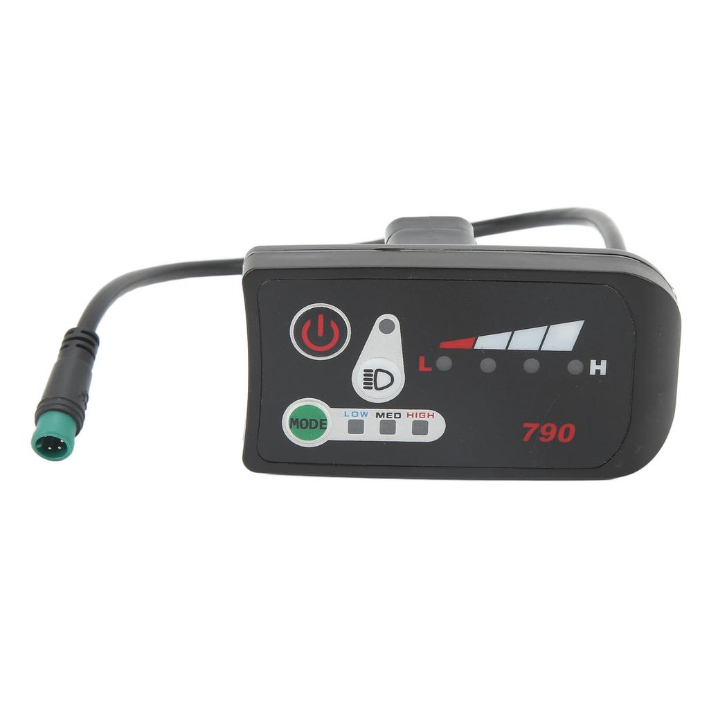 LED-Power-Display-Panel für Elektrofahrrad, Modifikations-Display-Meter mit wasserdichtem 5-Pin-Stecker für 22,2 mm