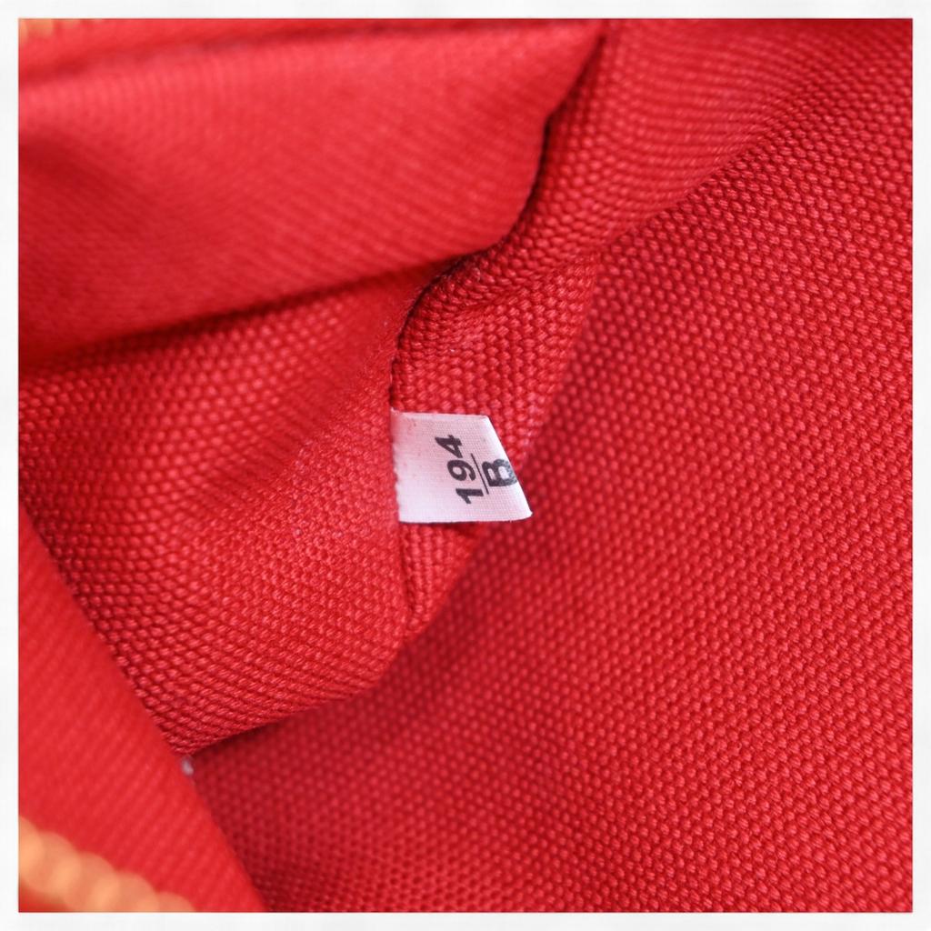 Auth PRADA Canapa Tote Bag Red Canvas BN1872 pr9946dd Used