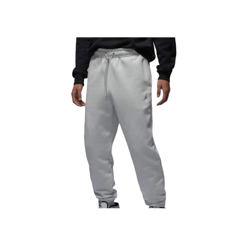 New Jordan Flight Fleece Athletic Trousers Men's Gray White HQ8828-025