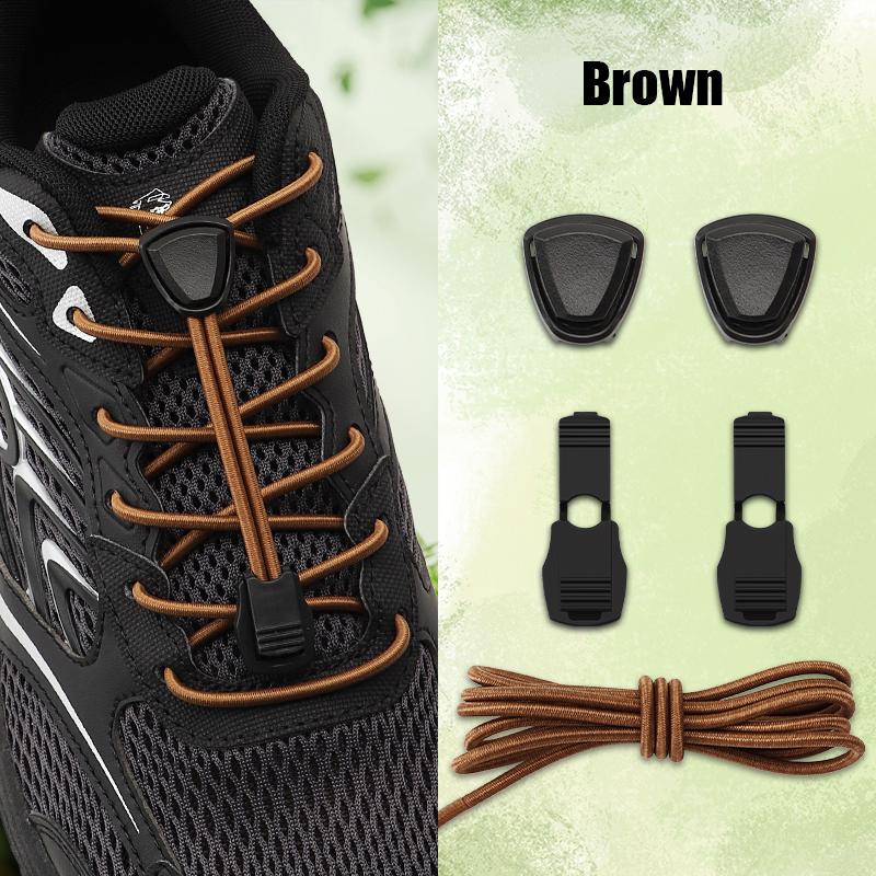 1 Pair Stopper for Elastic Rope Fastener for Kids Adult Triangle Plastic Cord Lock No Tie Shoelaces Buckle Lazy Sneaker Laces