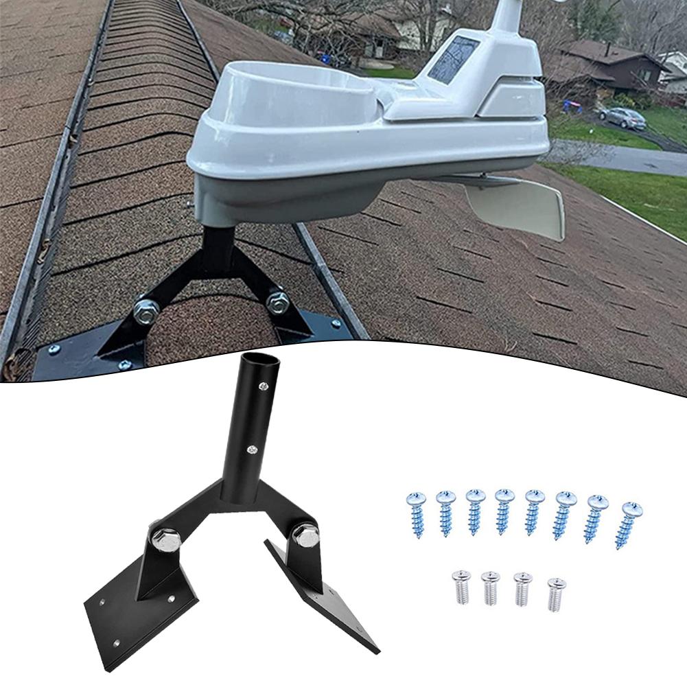 Gartenwetterfahne Stahldach-Set 10x10x10cm Halterung mit Hardware Einstellbare Wetterfahnen Halterung zur Montage von Wetterfahnen