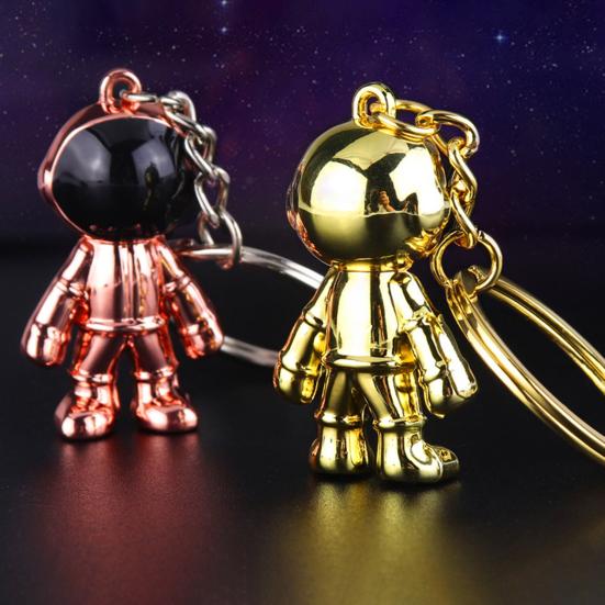 Ornamental Couple Chain Electroplating Multi-use Ornament Key