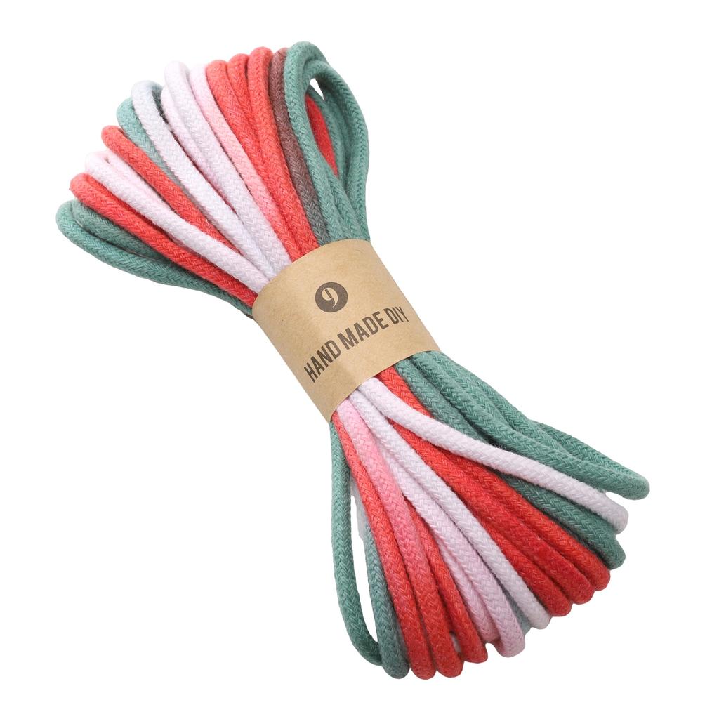 Core Cotton Monochrome Braided Rope Cotton Cord Thread String DIY Beading Bracelet Jewelry Making