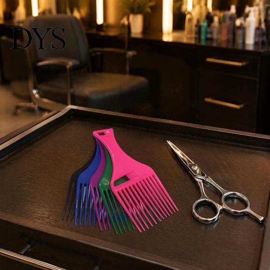 Travel Size Hair Comb 12Pcs Afro Pick for Women & Men, Wide Tooth Detangling Lifting Comb, Plastic Styling Long Thick Curly Quick