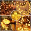 Solar Crystal Ball String Lights with 20–100 LEDs – Waterproof Outdoor Fairy Lights with 8 Modes for Garden Christmas Decoration