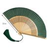 Hollow Handle Carved Bamboo Folding Fan Retro Antiquity Folding Fans Chinese Folding Fan  Japanese