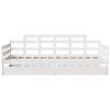 Vidaxl Daybed with Drawers, White, 80X200 Cm, Pine Wood