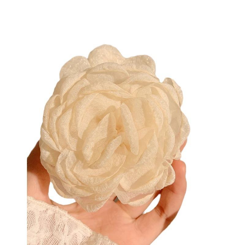 Rose Flower Grappling Clips for Women's Laid-back Updo Hairshark Clip Hair Clips and Bun Hair Clips