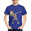 Kids Clothes Boys Tshirt Short Sleeve 3D Skull Print Children Summer Clothes Creative Stylish Streetwear Round Neck Girl Clothes