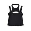 Women's Off-Shoulder Two-Piece Ribbed Camisole Top - Summer 2024 Slimming Bodycon Innerwear with Stylish Back Design